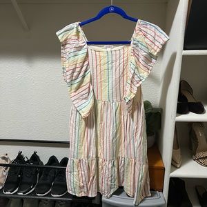 🌈 Rainbow Striped Cat & Jack Dress
